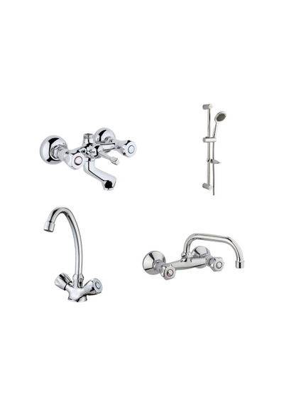 Erce Klasik Banyo Lavabo + Eviye Bataryası Sürgülduş Takımı