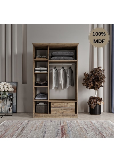 Soho 3 Kapak Mdf Gardırop Yeşil