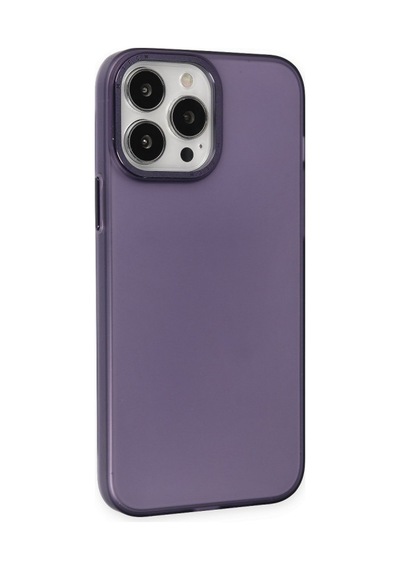 Apple Uyumlu - iPhone 14 Pro Kılıf Modos Metal Kapak - Derin Mor