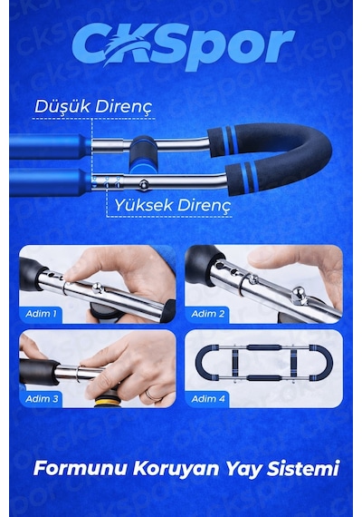 Pro Ayarlanabilir Dirençli Egzersiz Aleti 27 45 Kg Kol Bilek Omuz Göğüs Sırt Bacak Kas Geliştirici Siyah