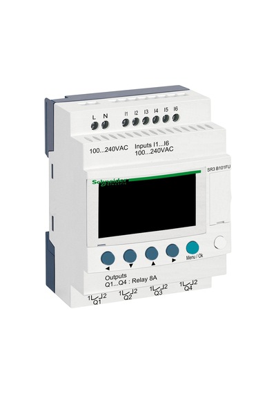 Schneider SR3B101FU modüler akıllı röle Zelio Logic - 10 G Ç - 10