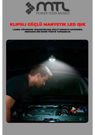 Manyetik Klipsli Taşınabilir Mini Led Selfie Işık, Şarj Edilebilir, 5 Mod, Evcil Hayvan Tasması İçin, Çok Amaçlı Mt6802