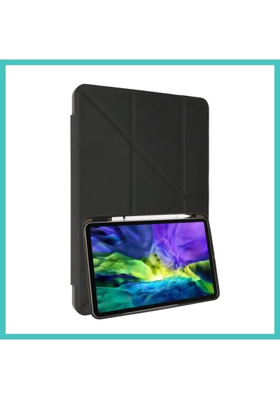 Ny Joy İpad 10.2 8.nesil Kılıf Kalemlikli Mars Tablet Kılıfı - Koyu Gri Nyjoybz