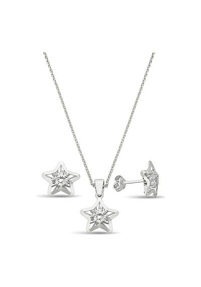 925 Ayar Gümüş Yıldız Set - 67018200 Gümüş