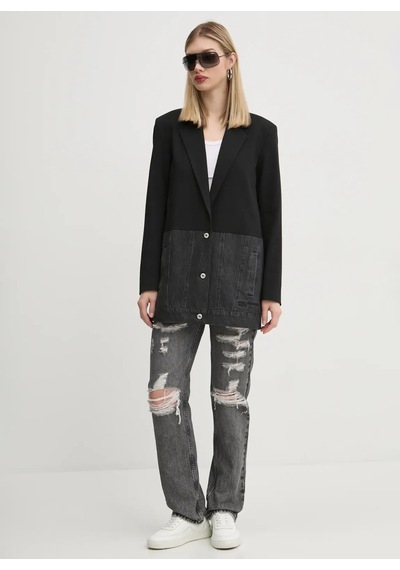 Karl Lagerfeld Jeans Antrasit Kadın %100 Organik Pamuk Denim Pantolon A1w10032