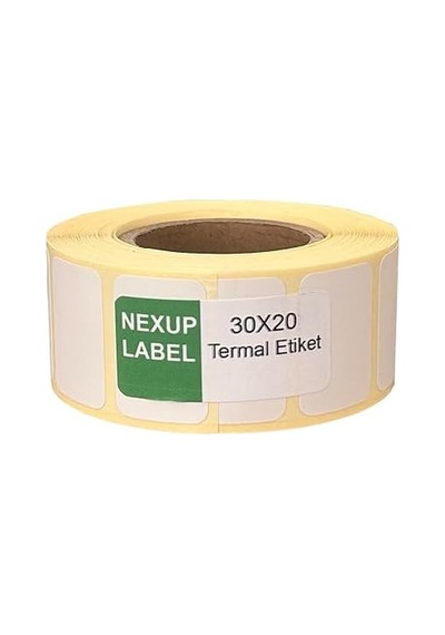 30x20 Mm Termal Etiket, Barkod/adres/kargo Termal Etiketleri, Ve Diğer Yazıcılarla Uyumlu