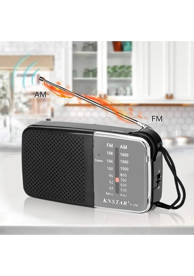 Kn-258 Taşınabilir Am/fm Radyo Küçük Boy Cep Radyosu Pilli Radyo Knstar K-258