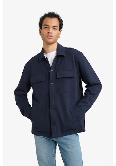 Defacto Regular Fit Klasik Yaka Cepli Çıtçıtlı Esnek Kumaş Gömlek Ceket F8525ax26spnv64 Lacivert-nv64 Defacto Regular Fit Klasik Yaka Cepli Çıtçıtlı Esnek Kumaş Gömlek Ceket F8525ax26spnv64 Lacivert-nv64
