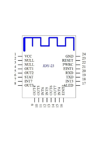 Jdy-23a Bluetooth 5.0 Modül Ble Kablosuz Haberleşme Rf Alıcı Verici Dijital Iletişim