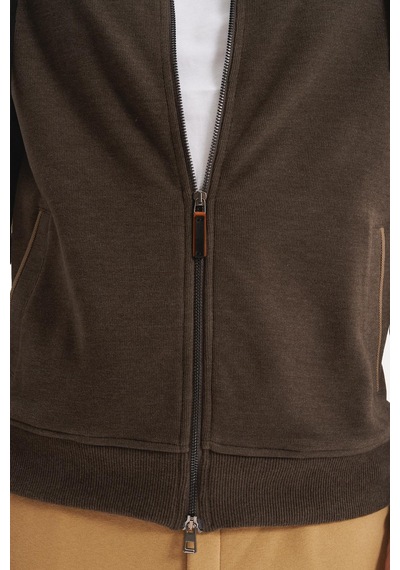 AR-MA Arma Erkek Örme Fleto Cepli Kapüşonlu Selanik Sweatshirt Regular Fit, Pamuk Polyester K30324698402 Kahverengi AR-MA Arma Erkek Örme Fleto Cepli Kapüşonlu Selanik Sweatshirt Regular Fit, Pamuk Polyester K30324698402 Kahverengi