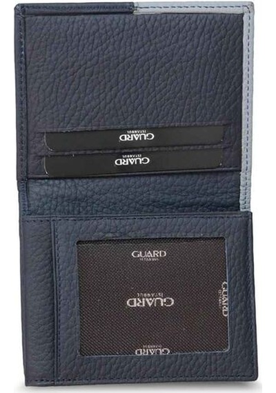 Guard Lacivert/gri Hakiki Deri Erkek Cüzdan // Grd260225wt881 Diğer