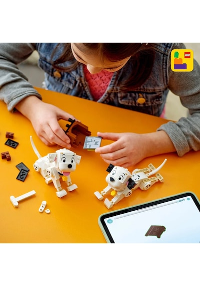 LEGO® ǀ Disney Lucky ve Penny 101 Dalmaçyalı Köpek Yavruları 43271 - 6 Yaş ve Üzeri Çocuklar için Yaratıcı Oyuncak Yapım Seti (268 Parça)