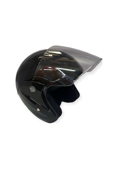Free M Yarım Kask Yazlık Vizörlü Açık Motosiklet Kaskı Siyah