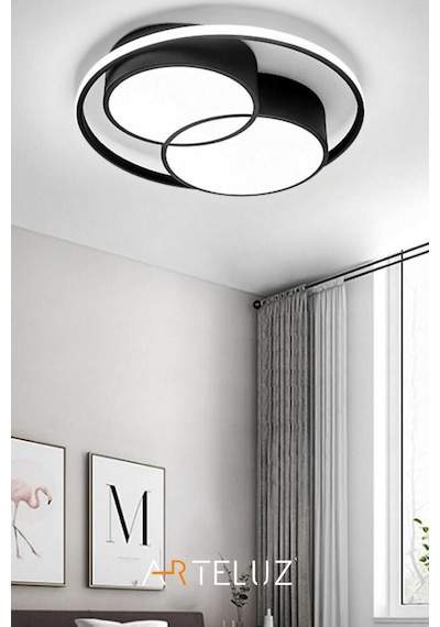 Arteluz Modern Çift Yuvarlak Led Avize