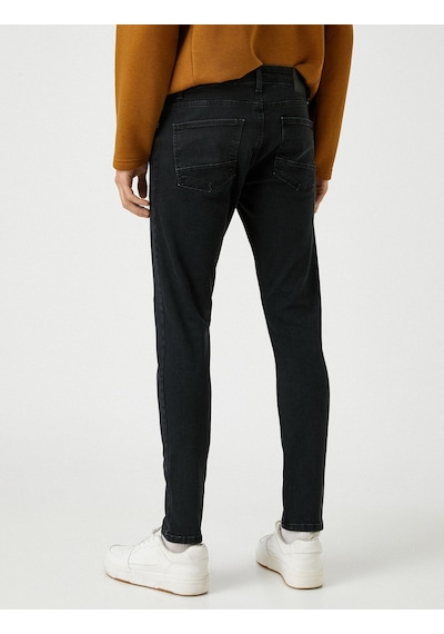 Koton Skinny Fit Kot Pantolon - Michael Jean Siyah 3wam40127bd 3WAM40127BD999 Siyah Koton Skinny Fit Kot Pantolon - Michael Jean Siyah 3wam40127bd 3WAM40127BD999 Siyah