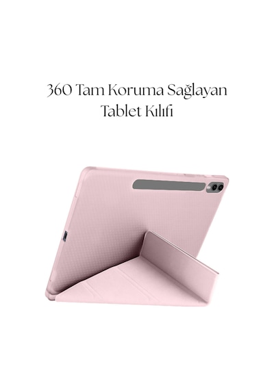 Fuchsia Galaxy Tab S10 Plus İle Uyumlu Tablet Kılıfı S Pen Tablet Kalemi Temperli Ekran Koruyucu Set Tablet Kılıfı