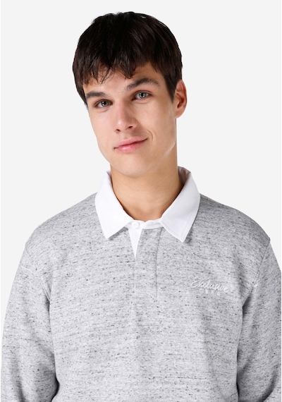 Colin's Colins Regular Fit Polo Yaka Erkek Gri Uzun Kol Tişört Cl1066735 Q1.v1 Mga Gri Melanj