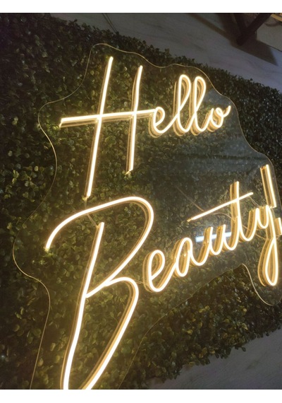 Hello Beauty Neon Led Tabela 50x70cm
