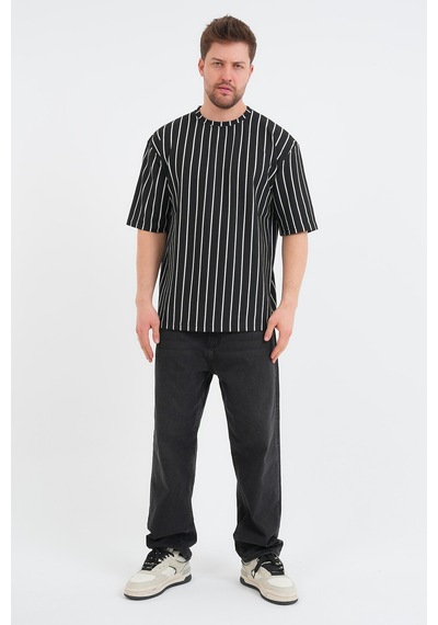 Redline Shift Erkek Oversize Tişört Siyah
