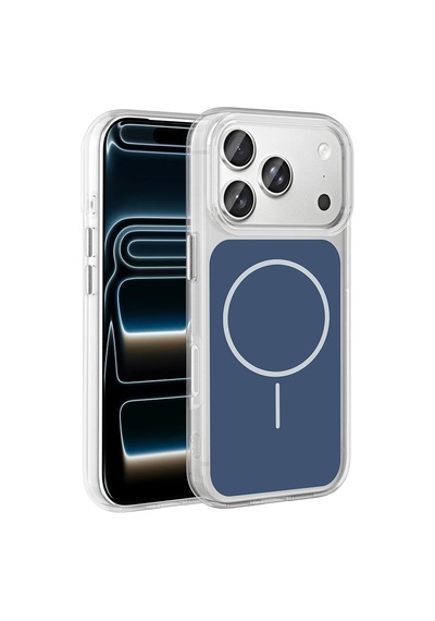 Apple iPhone Uyumlu 17 Pro Kılıf Metal Buton Tasarımlı Zore İkonik Sert Silikon Kapak Diğer 80459915