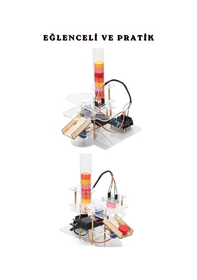 Programlanabilir Renk Ayırıcı Robot Kiti Arduino Uyumlu Robotik Ve Stem Eğitim Deney Seti