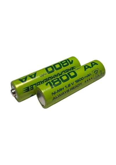 Aa Sıze 1800 Mah Ni-mh Şarjlı Pil Micron 2 Adet 1800 Mah Gerçek Kapasite