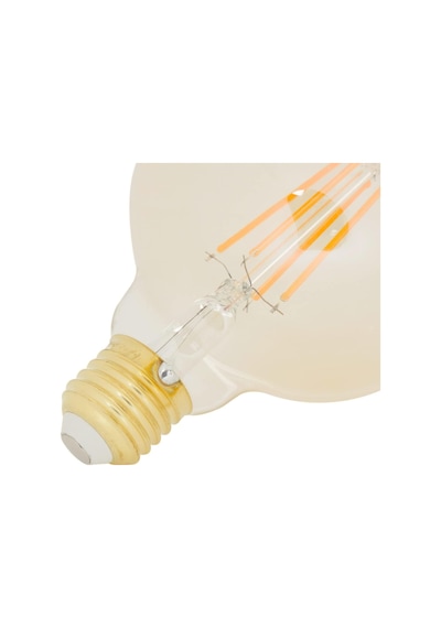 E27 Fil G95 Lamba, Sarı Işık 7w 630lm 2000k Gold 4w 78mm & Yok