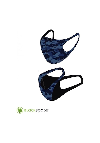 BLACKSPADE Unisex Koruyucu Maske Lacivert Kamo M