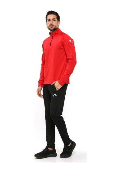 Raru Erkek Yarım Fermuarlı Eşofman Altus Kırmızı 001