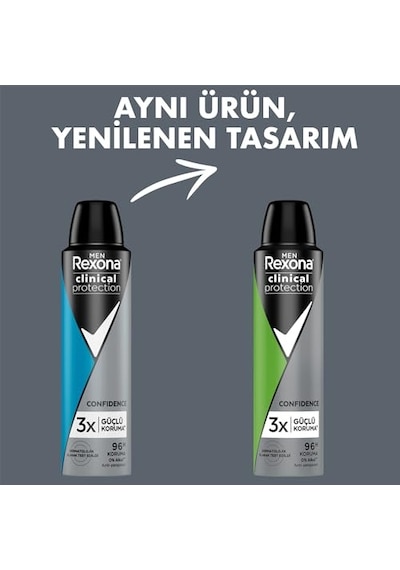 Rexona Men Clinical Protection Erkek Sprey Deodorant Confidence 150 Ml
