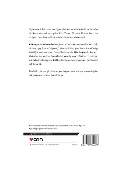 Kriton Ya Da Görev Üstüne -  Can Yayınları