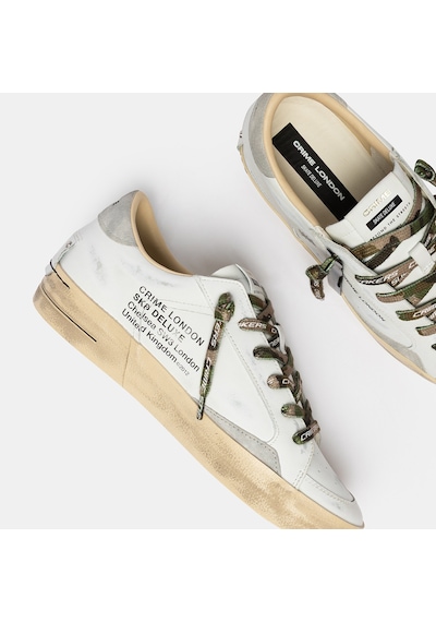 Sneaker Erkek 19108pp8.10 Crime London Sk8 Deluxe 10/c08k White Beyaz
