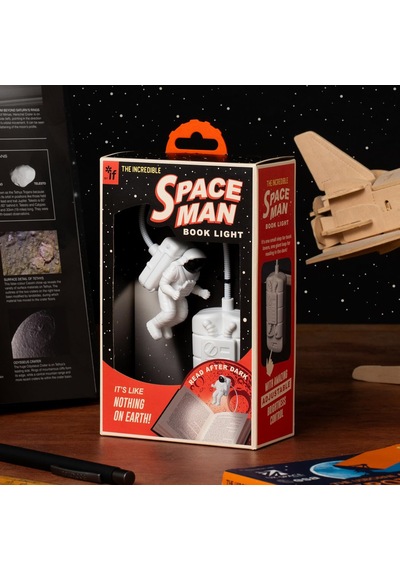 If Spaceman Astronot Figürlü 2 Led'li Klipsli Kitap Okuma Lambası Beyaz