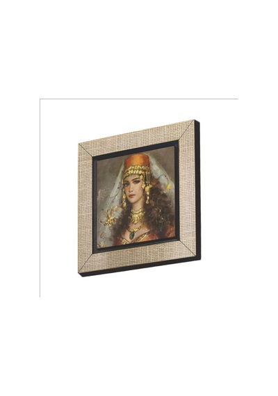 Osmanlı Kadın Çizimi Baskılı Mdf Magnetkrt-110