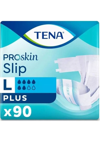 Tena Slip Proskin Plus 6 Damla Belbantlı Yetişkin Hasta Bezi L 90'lı