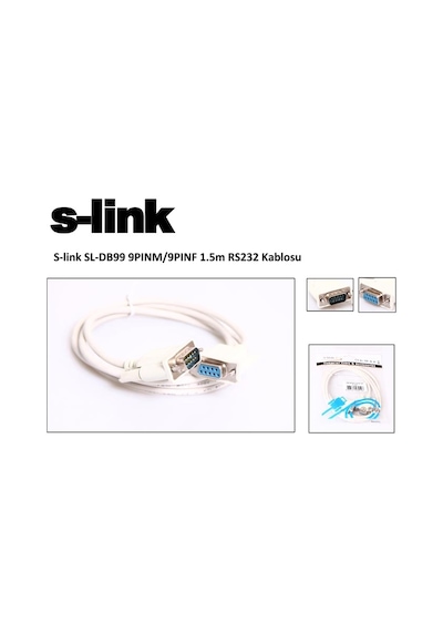 S-Link Sl-Db99 Rs232 Dişi To Erkek Kablo 1.5Mt