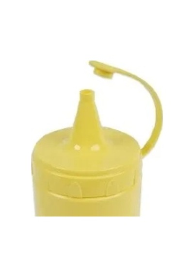 Plastik Ketçap, Mayonez, Sos Şişesi 3 Adet 1 Litre Sarı 0177 3 Adet Gümüş Toka