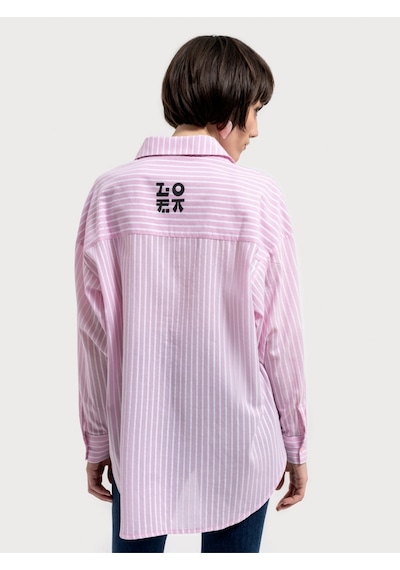 Lf2035127 Kadın Uzun Kol Gömlek Lıght Pınk Pembe