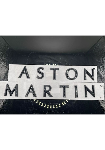 Aston Martin Piano Black Bagaj Yazısı 3m 3d Abs Aston Martin Vanquish
