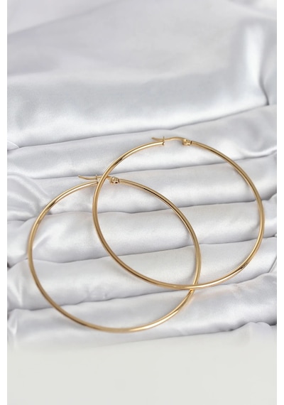 316l Çelik Gold Renk 70 Mm Kadın Halka Küpe Diğer
