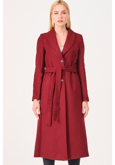 Dewberry Bayan Palto Z6681 Bordo
