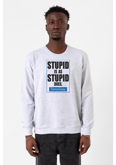 Forrest Gump Stupid Is As Stupid Does Karmelanj Erkek 2ip Sweatshirt 001
