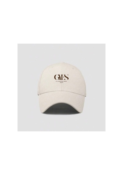 Caxis It Started Now 2024 Unisex Klasık Model Ayarlanabilir Çırtlı Şapka Orijinal Krem