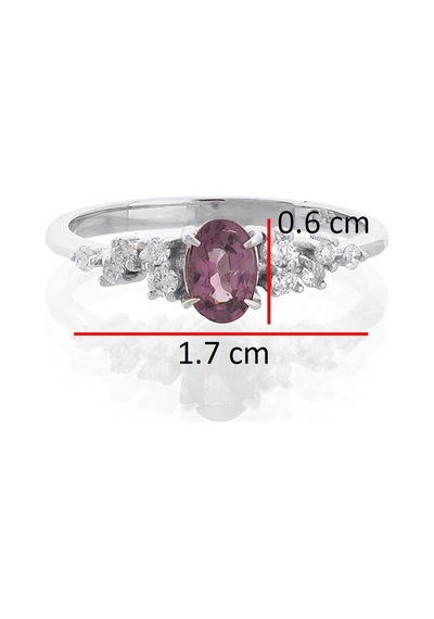 Oval Spinel Pırlanta Tektaş Yüzük