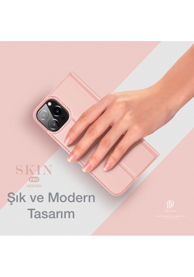 Dux Ducis Apple Uyumlu iPhone 13 Pro Max 6.7Inç Kilif Kapakli Flip Cover Kili 143958216 - Renk / Siyah