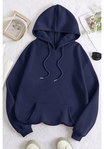 Uyguntarz Unisex Sunset Baskılı Sweatshirt Lacivert