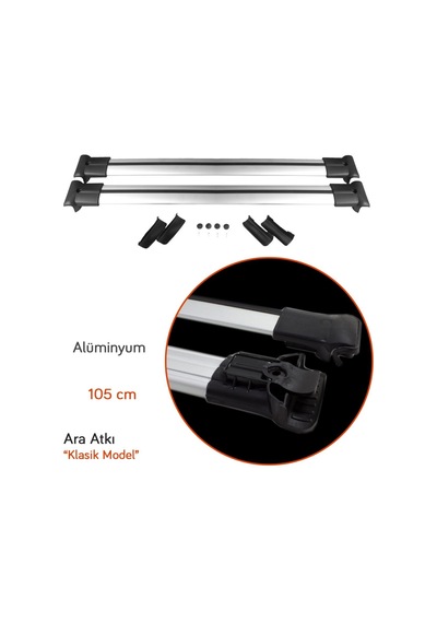 NYF Klasik Ara Atkı Aluminyum 105 cm (Short)
