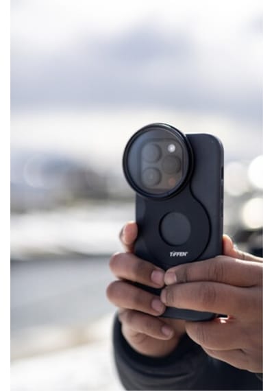 Tiffen 58 MM Magsafe Filtre Yuvası Ve Dairesel Polarize Filtre (Apple Uyumlu iOS 14/15 Pro İçin)