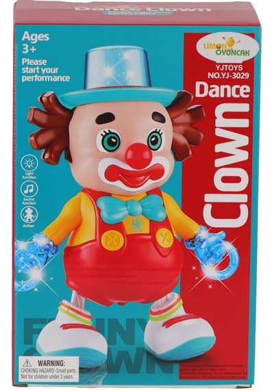 Yj-3029 Pilli Müzikli Palyaço
