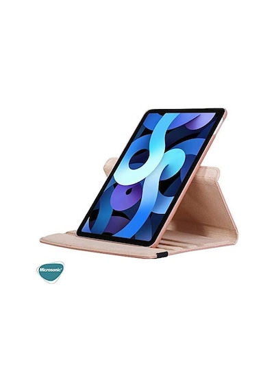 Apple İpad Air 11 2024 İçin Kılıf A2902-a2903 360 Rotating Stand Deri Mor İpad Air 11 2024 İle Uyumlu Kılıf - Mor